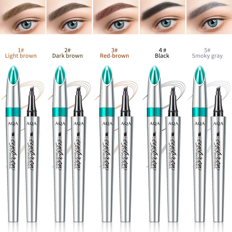 🔥2025 Upgraded Japanese Style Four-Tip Waterproof Liquid Eyebrow Pencil
