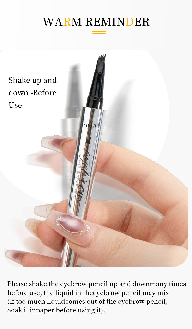 🔥2025 Upgraded Japanese Style Four-Tip Waterproof Liquid Eyebrow Pencil