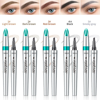 🔥2025 Upgraded Japanese Style Four-Tip Waterproof Liquid Eyebrow Pencil